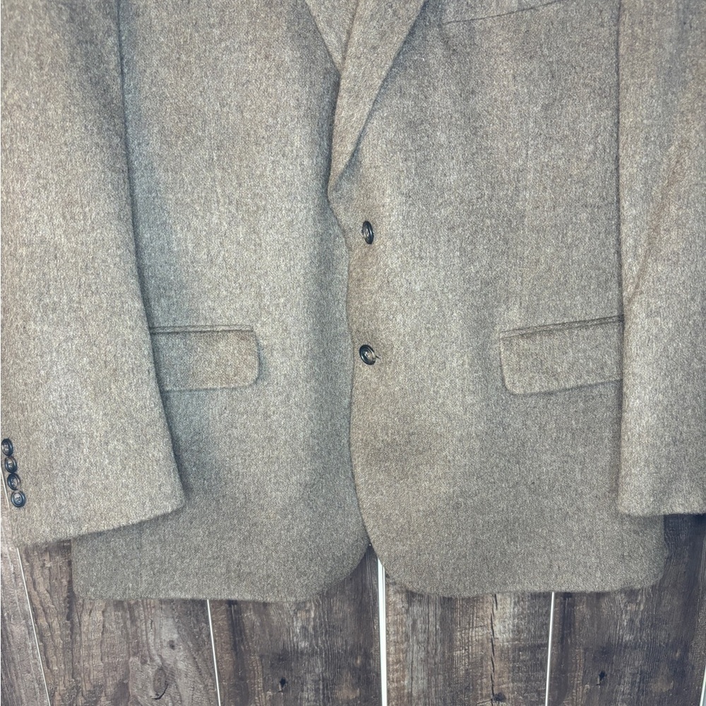 NWOT Jos. A. Bank 100% Camelhair Sport Coat Blazer Brown/Tan Men's Size 46R - Picture 8 of 11